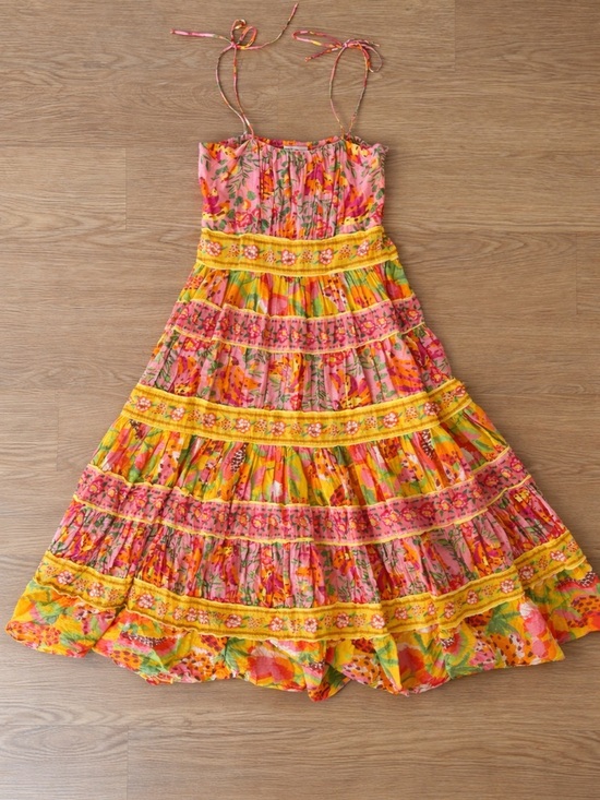 FARM Rio Dresses & Skirts - Farm Rio Mixed Fruits Paradise Cotton Midi Dress | Size Small
